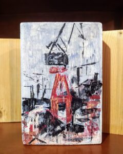 Pintura acrílica en madera "miniatura"