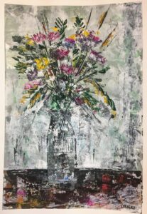 "Marzo" Acrílico en papel A3