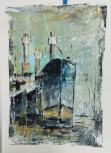 "Barcos" - Acrílico sobre papel Canson 180gr - A4