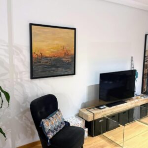 "Crepúsculo" - Acrílico sobre lienzo 80x80cm