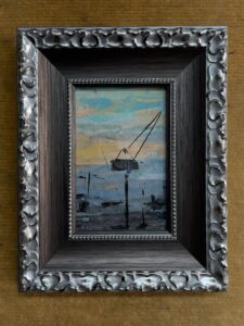 "Regalo" - Acrílico en Papel Enmarcado